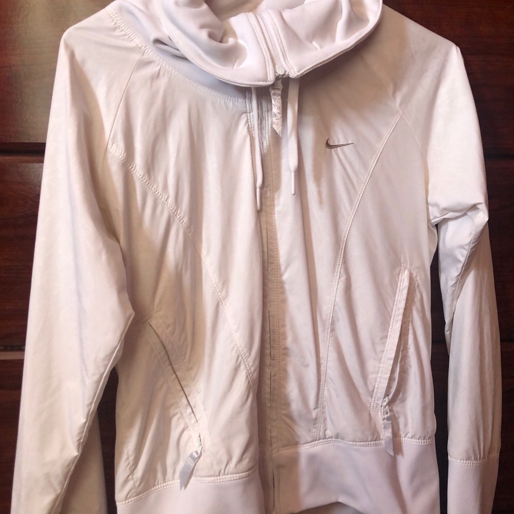 vintage white nike windbreaker